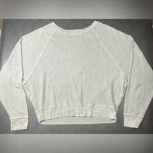 Lucky Brand Size L Grey Pullover Sweatshirt